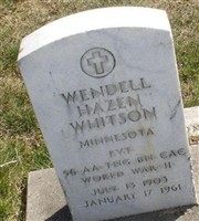 Wendell Hazen Whitson Wendell Hazen Whitson