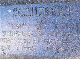 Werner G. "Pat" Shubert Werner G. "Pat" Shubert