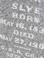 Wilber Hiram Slye Wilber Hiram Slye