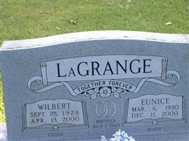 Wilbert "Coonie" LaGrange Wilbert "Coonie" LaGrange
