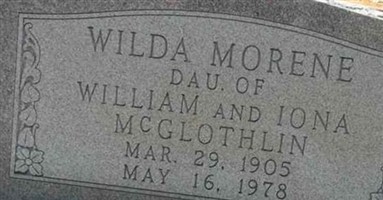Wilda Morene Mcglothlin Miller Wilda Morene Mcglothlin Miller