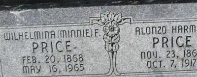 Wilhelmina Fredrika "Minnie" Gutke Price