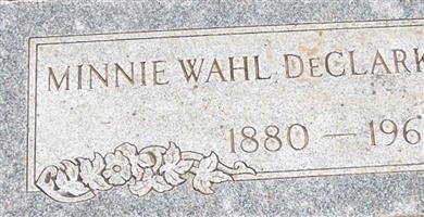 Wilhelmina Rebecca "Minnie" Wahl DeClark