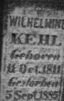 Wilhelmine Kehl Wilhelmine Kehl