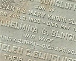 Wilhlmina Gilbert Slingluff Wilhlmina Gilbert Slingluff