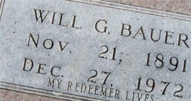 Will G Bauer