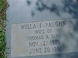 Willa F. Yaughn King