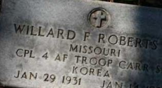Corp Willard F. "Buddy" Roberts, Jr