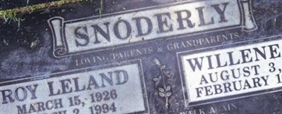 Willene Joy Miller Snoderly Willene Joy Miller Snoderly