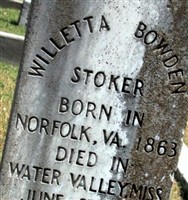 Willetta Bowden Stoker Willetta Bowden Stoker