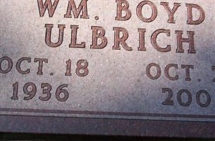 William Boyd Ulbrich William Boyd Ulbrich