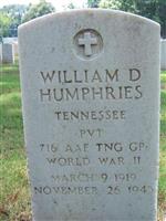 William D Humphries