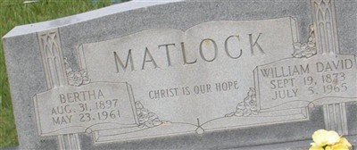William David Matlock William David Matlock