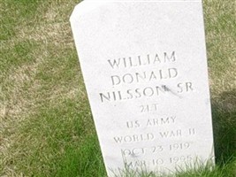 William Donald Nilsson, Sr William Donald Nilsson, Sr