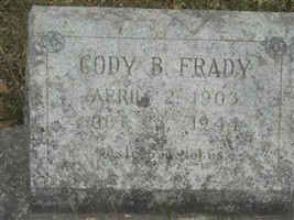 William Edward "Cody Buster" Frady William Edward "Cody Buster" Frady