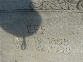 William Ethridge "Eff" Pruett William Ethridge "Eff" Pruett