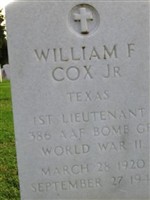 William F Cox, Jr