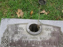 William Fred "Bebo" Rolf, II William Fred "Bebo" Rolf, II