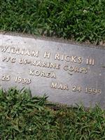 William H Ricks, III
