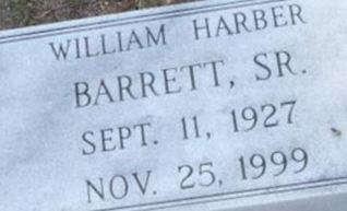 William Harber Barrett, Sr