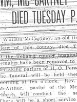 William Henry Harrison McCartney William Henry Harrison McCartney