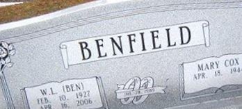 William Lamar "Ben" Benfield William Lamar "Ben" Benfield