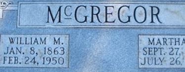 William M. McGregor William M. McGregor