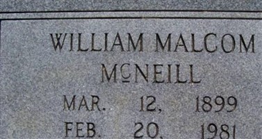 William Malcom McNeill