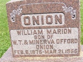 William Marion Onion William Marion Onion