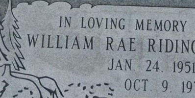William Rae Ridinger