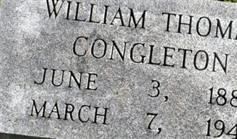 William Thomas Congleton William Thomas Congleton