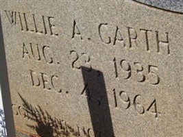 Willie A. Garth Willie A. Garth