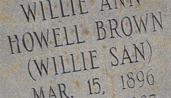 Willie Ann Howell Brown