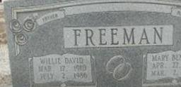 Willie David Freeman