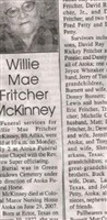 Willie Mae Fritcher Petty McKinney