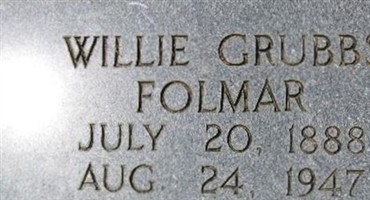 Willie Grubbs Folmar