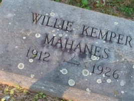 Willie Kemper Mahanes Willie Kemper Mahanes