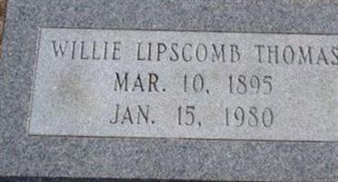 Willie Lipscomb Thomas