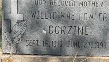 Willie Mae Fowler Corzine