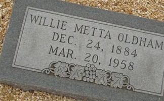 Willie Metta Oldham Willie Metta Oldham