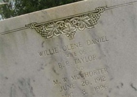 Willie Olene Daniel McWhorter Willie Olene Daniel McWhorter