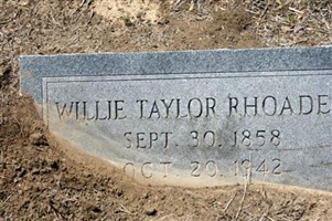 Willie Taylor Rhoades Willie Taylor Rhoades