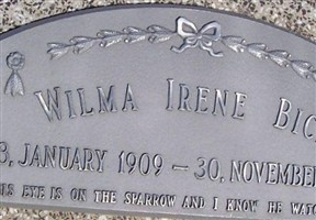 Wilma Irene Bice Wilma Irene Bice