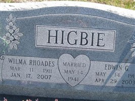 Wilma Lucille Rhoades Higbie Wilma Lucille Rhoades Higbie