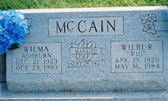 Wilma Maxine Ashburn McCain