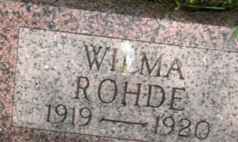 Wilma Rohde Wilma Rohde