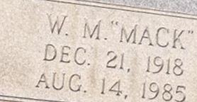 Wilmer Matthew "Mack" Morgan Wilmer Matthew "Mack" Morgan