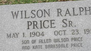 Wilson Ralph Price, Sr