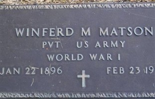 Winferd M. Matson Winferd M. Matson