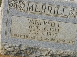 Winfred L. Merrill Winfred L. Merrill